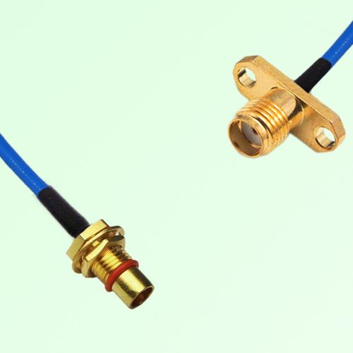 Semi-Flexible Jumper BMA Bulkhead Male to SMA Female 2 Hole Flange Mount Semi-Flexible Jumper BMA Bulkhead Male to SMA Female 2 Hole Flange Mount