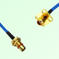 Semi-Flexible Jumper BMA Bulkhead Male to SMA Female 4 Hole 12.7x12.7mm Semi-Flexible Jumper BMA Bulkhead Male to SMA Female 4 Hole 12.7x12.7mm