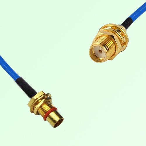 Semi-Flexible Jumper BMA Bulkhead Male to SMA Bulkhead Female Semi-Flexible Jumper BMA Bulkhead Male to SMA Bulkhead Female