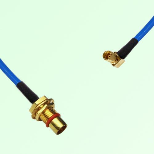 Semi-Flexible Jumper BMA Bulkhead Male to SSMC Female Right Angle Semi-Flexible Jumper BMA Bulkhead Male to SSMC Female Right Angle