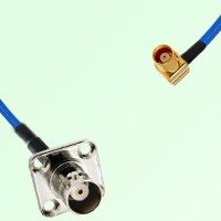 Semi-Flexible Jumper MCX Female Right Angle to BNC Female 4 Hole 17.5x17.5mm Semi-Flexible Jumper MCX Female Right Angle to BNC Female 4 Hole 17.5x17.5mm