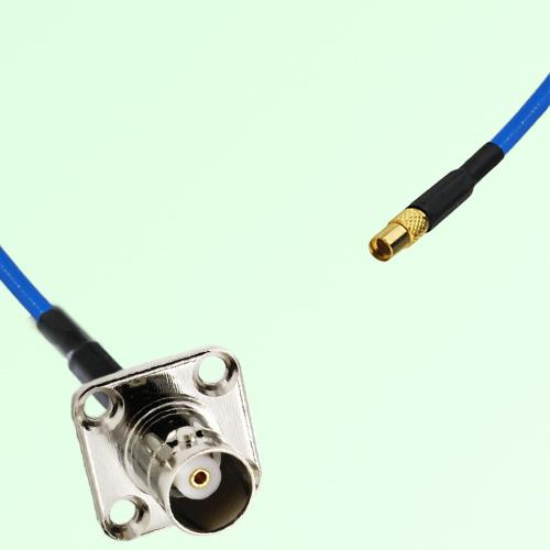 Semi-Flexible Jumper MMCX Female to BNC Female 4 Hole Flange Mount 17.5x17.5mm Semi-Flexible Jumper MMCX Female to BNC Female 4 Hole Flange Mount 17.5x17.5mm