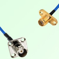 Semi-Flexible Jumper SMA Female 2 Hole to BNC Female 4 Hole 17.5x17.5mm Semi-Flexible Jumper SMA Female 2 Hole to BNC Female 4 Hole 17.5x17.5mm