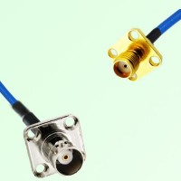 Semi-Flexible Jumper SMA Female 4 Hole 12.7x12.7mm to BNC Female 4 Hole 17.5mm Semi-Flexible Jumper SMA Female 4 Hole 12.7x12.7mm to BNC Female 4 Hole 17.5mm