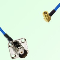Semi-Flexible Jumper SMB Female Right Angle to BNC Female 4 Hole 17.5x17.5mm Semi-Flexible Jumper SMB Female Right Angle to BNC Female 4 Hole 17.5x17.5mm