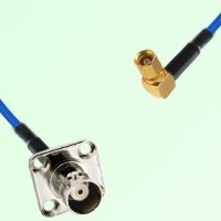 Semi-Flexible Jumper SMC Female Right Angle to BNC Female 4 Hole 17.5x17.5mm Semi-Flexible Jumper SMC Female Right Angle to BNC Female 4 Hole 17.5x17.5mm