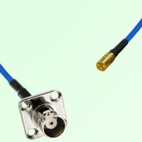 Semi-Flexible Jumper SMP Male to BNC Female 4 Hole Flange Mount 17.5x17.5mm Semi-Flexible Jumper SMP Male to BNC Female 4 Hole Flange Mount 17.5x17.5mm
