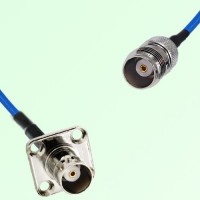 Semi-Flexible Jumper TNC Female to BNC Female 4 Hole Flange Mount 17.5x17.5mm Semi-Flexible Jumper TNC Female to BNC Female 4 Hole Flange Mount 17.5x17.5mm