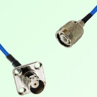 Semi-Flexible Jumper TNC Male to BNC Female 4 Hole Flange Mount 17.5x17.5mm Semi-Flexible Jumper TNC Male to BNC Female 4 Hole Flange Mount 17.5x17.5mm