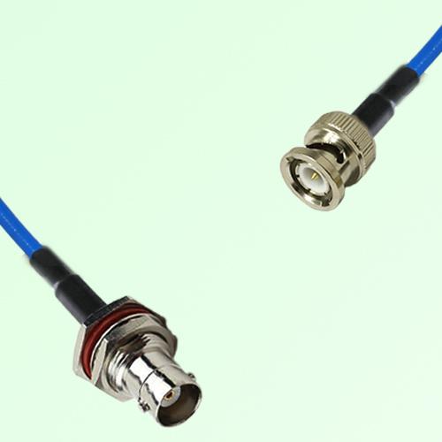Semi-Flexible Jumper BNC Bulkhead Female with O-Ring to BNC Male Semi-Flexible Jumper BNC Bulkhead Female with O-Ring to BNC Male