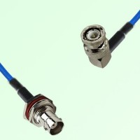 Semi-Flexible Jumper BNC Bulkhead Female with O-Ring to BNC Male Right Angle Semi-Flexible Jumper BNC Bulkhead Female with O-Ring to BNC Male Right Angle