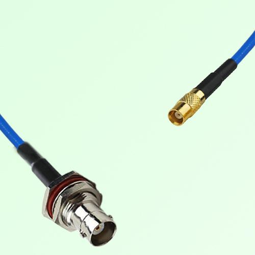Semi-Flexible Jumper MCX Female to BNC Bulkhead Female with O-Ring Semi-Flexible Jumper MCX Female to BNC Bulkhead Female with O-Ring
