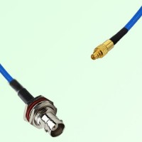 Semi-Flexible Jumper MMCX Male to BNC Bulkhead Female with O-Ring Semi-Flexible Jumper MMCX Male to BNC Bulkhead Female with O-Ring