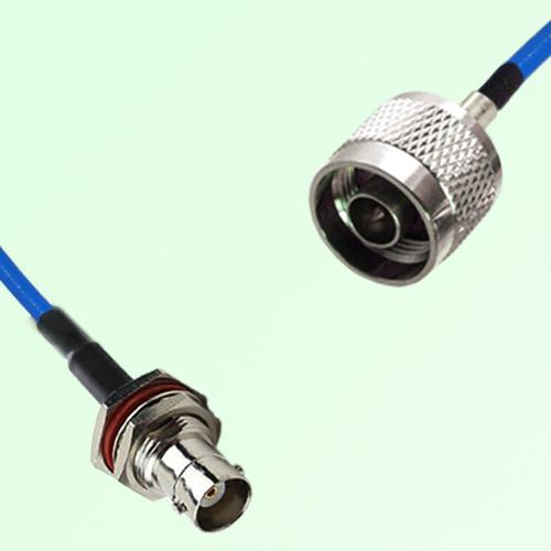 Semi-Flexible Jumper N Male to BNC Bulkhead Female with O-Ring