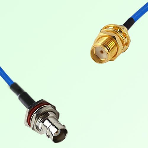 Semi-Flexible Jumper SMA Bulkhead Female to BNC Bulkhead Female with O-Ring Semi-Flexible Jumper SMA Bulkhead Female to BNC Bulkhead Female with O-Ring
