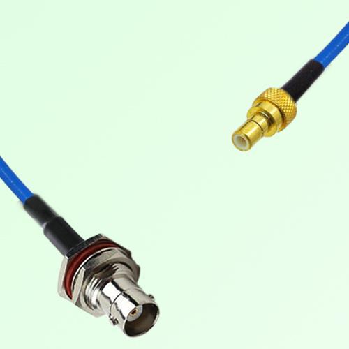 Semi-Flexible Jumper SMB Male to BNC Bulkhead Female with O-Ring Semi-Flexible Jumper SMB Male to BNC Bulkhead Female with O-Ring