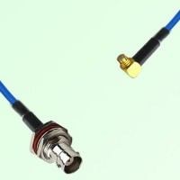 Semi-Flexible Jumper SMP Female Right Angle to BNC Bulkhead Female with O-Ring Semi-Flexible Jumper SMP Female Right Angle to BNC Bulkhead Female with O-Ring