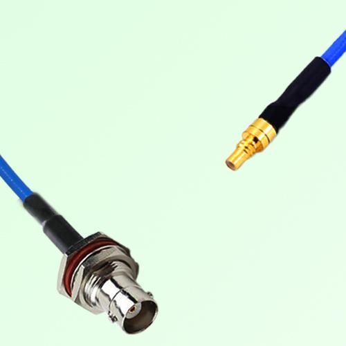 Semi-Flexible Jumper SSMC Male to BNC Bulkhead Female with O-Ring Semi-Flexible Jumper SSMC Male to BNC Bulkhead Female with O-Ring