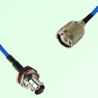 Semi-Flexible Jumper TNC Male to BNC Bulkhead Female with O-Ring Semi-Flexible Jumper TNC Male to BNC Bulkhead Female with O-Ring
