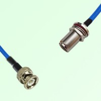 Semi-Flexible Jumper N Bulkhead Female with O-Ring to BNC Male Semi-Flexible Jumper N Bulkhead Female with O-Ring to BNC Male