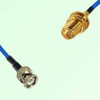 Semi-Flexible Jumper RP SMA Bulkhead Female to BNC Male