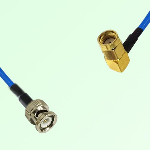 Semi-Flexible Jumper RP SMA Male Right Angle to BNC Male