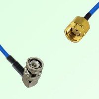 Semi-Flexible Jumper RP SMA Male to BNC Male Right Angle