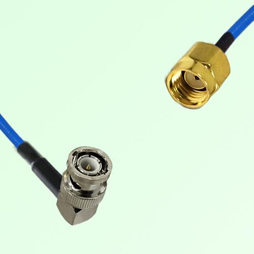 Semi-Flexible Jumper RP SMA Male to BNC Male Right Angle Semi-Flexible Jumper RP SMA Male to BNC Male Right Angle