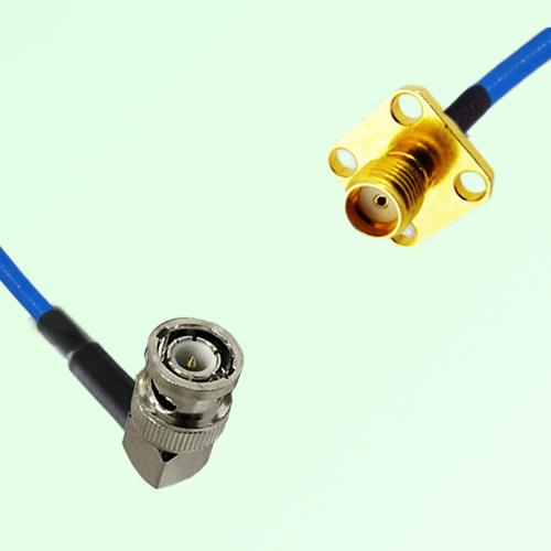Semi-Flexible Jumper SMA Female 4 Hole 12.7x12.7mm to BNC Male Right Angle Semi-Flexible Jumper SMA Female 4 Hole 12.7x12.7mm to BNC Male Right Angle