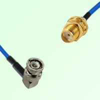 Semi-Flexible Jumper SMA Bulkhead Female to BNC Male Right Angle Semi-Flexible Jumper SMA Bulkhead Female to BNC Male Right Angle