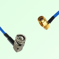 Semi-Flexible Jumper SSMA Male Right Angle to BNC Male Right Angle Semi-Flexible Jumper SSMA Male Right Angle to BNC Male Right Angle