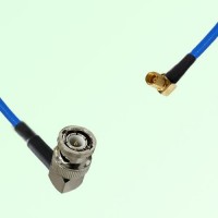 Semi-Flexible Jumper SSMC Female Right Angle to BNC Male Right Angle