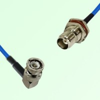 Semi-Flexible Jumper TNC Bulkhead Female with O-Ring to BNC Male Right Angle Semi-Flexible Jumper TNC Bulkhead Female with O-Ring to BNC Male Right Angle