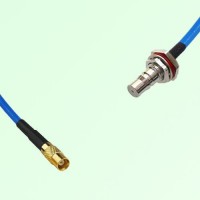 Semi-Flexible Jumper QMA Bulkhead Female with O-Ring to MCX Female Semi-Flexible Jumper QMA Bulkhead Female with O-Ring to MCX Female