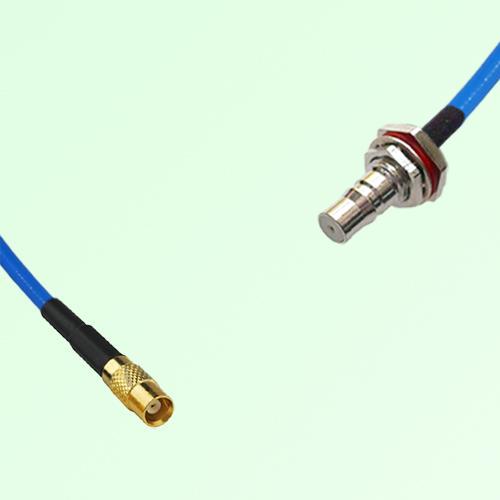 Semi-Flexible Jumper QMA Bulkhead Female with O-Ring to MCX Female Semi-Flexible Jumper QMA Bulkhead Female with O-Ring to MCX Female