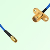 Semi-Flexible Jumper SMA Female 2 Hole Flange Mount to MCX Female Semi-Flexible Jumper SMA Female 2 Hole Flange Mount to MCX Female