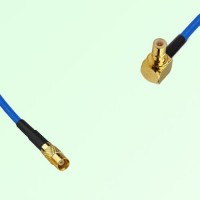 Semi-Flexible Jumper SMB Male Right Angle to MCX Female