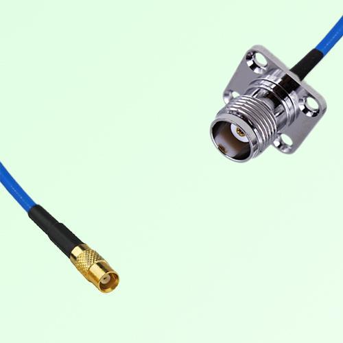 Semi-Flexible Jumper TNC Female 4 Hole Flange Mount 17.5x17.5mm to MCX Female Semi-Flexible Jumper TNC Female 4 Hole Flange Mount 17.5x17.5mm to MCX Female