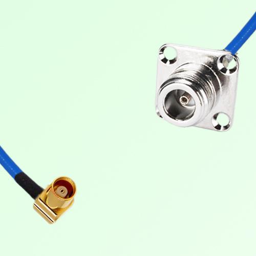 Semi-Flexible Jumper N Female 4 Hole 25x25mm to MCX Female Right Angle Semi-Flexible Jumper N Female 4 Hole 25x25mm to MCX Female Right Angle