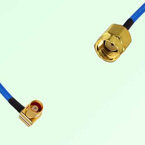 Semi-Flexible Jumper RP SMA Male to MCX Female Right Angle