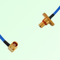 Semi-Flexible Jumper SBMA Male 2 Hole Flange Mount to MCX Female Right Angle Semi-Flexible Jumper SBMA Male 2 Hole Flange Mount to MCX Female Right Angle