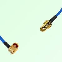 Semi-Flexible Jumper SSMA Female to MCX Female Right Angle