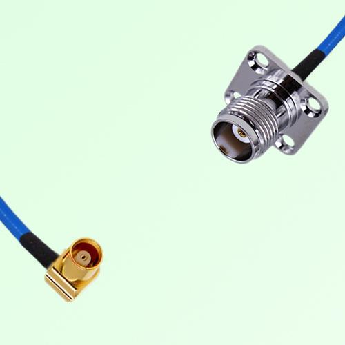 Semi-Flexible Jumper TNC Female 4 Hole 17.5x17.5mm to MCX Female Right Angle Semi-Flexible Jumper TNC Female 4 Hole 17.5x17.5mm to MCX Female Right Angle