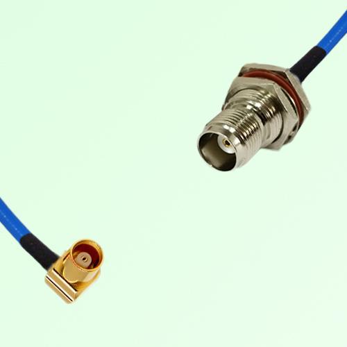Semi-Flexible Jumper TNC Bulkhead Female with O-Ring to MCX Female Right Angle Semi-Flexible Jumper TNC Bulkhead Female with O-Ring to MCX Female Right Angle