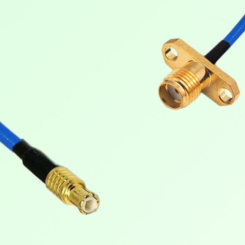 Semi-Flexible Jumper SMA Female 2 Hole Flange Mount to MCX Male Semi-Flexible Jumper SMA Female 2 Hole Flange Mount to MCX Male