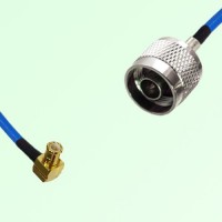 Semi-Flexible Jumper N Male to MCX Male Right Angle