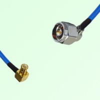 Semi-Flexible Jumper N Male Right Angle to MCX Male Right Angle