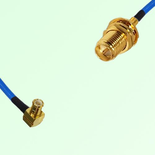 Semi-Flexible Jumper RP SMA Bulkhead Female to MCX Male Right Angle Semi-Flexible Jumper RP SMA Bulkhead Female to MCX Male Right Angle
