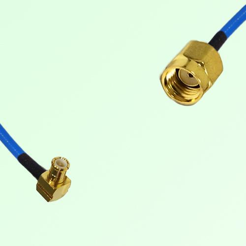 Semi-Flexible Jumper RP SMA Male to MCX Male Right Angle Semi-Flexible Jumper RP SMA Male to MCX Male Right Angle