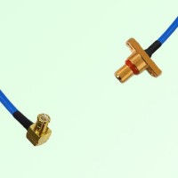 Semi-Flexible Jumper SBMA Male 2 Hole Flange Mount to MCX Male Right Angle Semi-Flexible Jumper SBMA Male 2 Hole Flange Mount to MCX Male Right Angle
